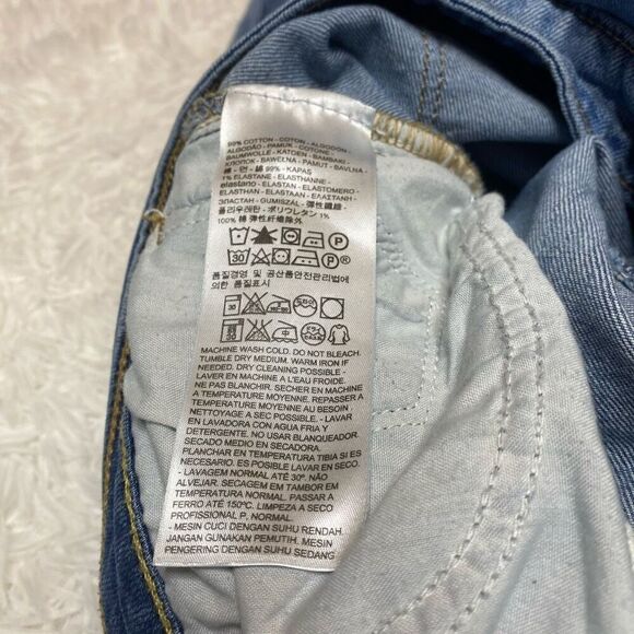 Levis 714 Straight Jeans Womens Size 32x32 Mid Rise Medium Blue Denim - Picture 5 of 11